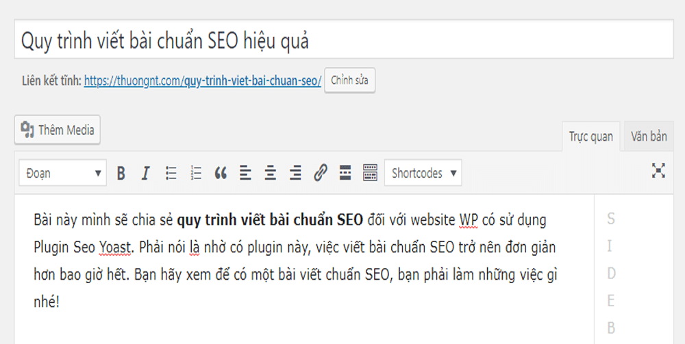 quy trình viết bài chuẩn SEO